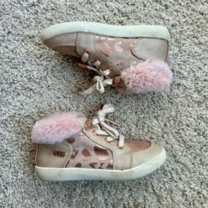 Girl’s Nine West Lil Luna Little Kid High Top Sneakers 10M